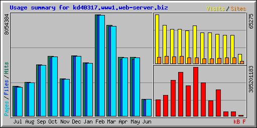 Usage summary for kd40317.www1.web-server.biz